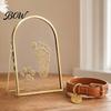 Personalized Memory Frame Glass Press for Dried Flowers, Octagonal Metal Shadow Box with Handprint Clear Glass, Wall Hanging Plant Display Frame, DIY