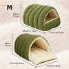 Comfortable Semi Enclosed Cat Bed Warm Windproof Soft Pet Sleeping Bed Washable Removable Pet House Cat Dog