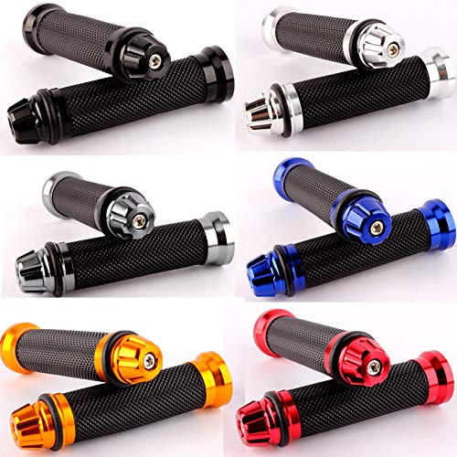 Karun Great feel!Universal Rubber Porous Engraving Motorcycle Handle Grip for