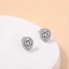 High-End Water Drop-Shaped Zircon Stud Earrings, Commuting Fashion And Cold Wind Stud Earrings.