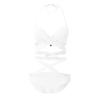 Women Two Piece Swimsuit Crisscross Strap Bikini Set High Waist Bottoms Adjustable Tie Back Swimwear