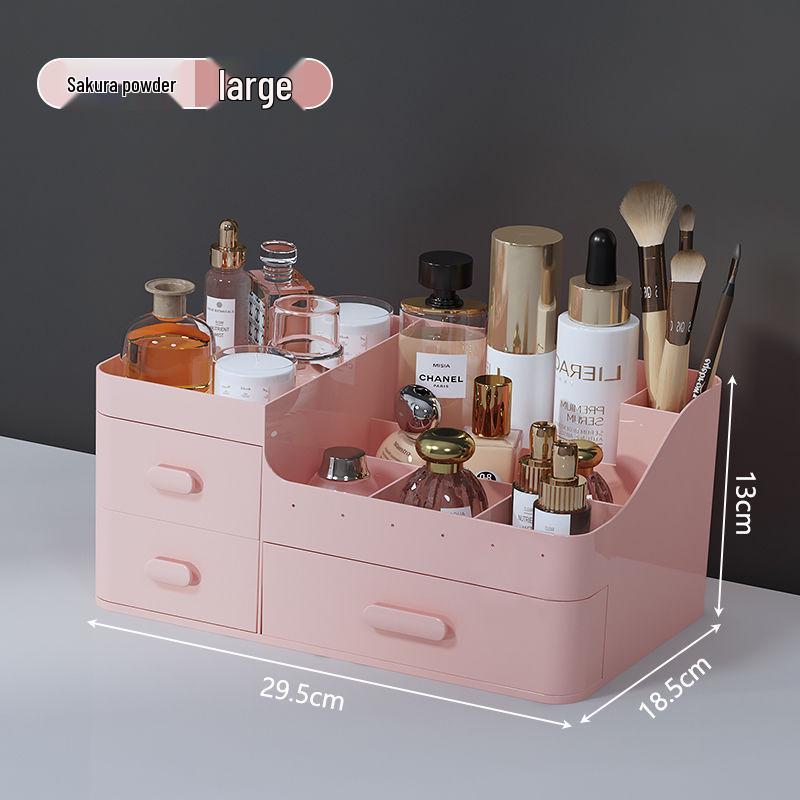 Drawer-Style Makeup & Skincare Organizer with Multi-Grid Compartments