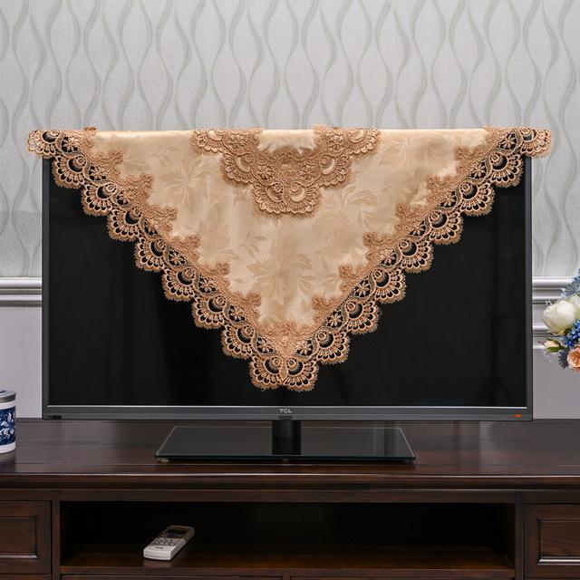 Tablecloth Square Table Cloth Yarn Embroidery Lace Table Cloths For Computer Table Cover Lcd Tv Towels Table Juppe Dust Cover