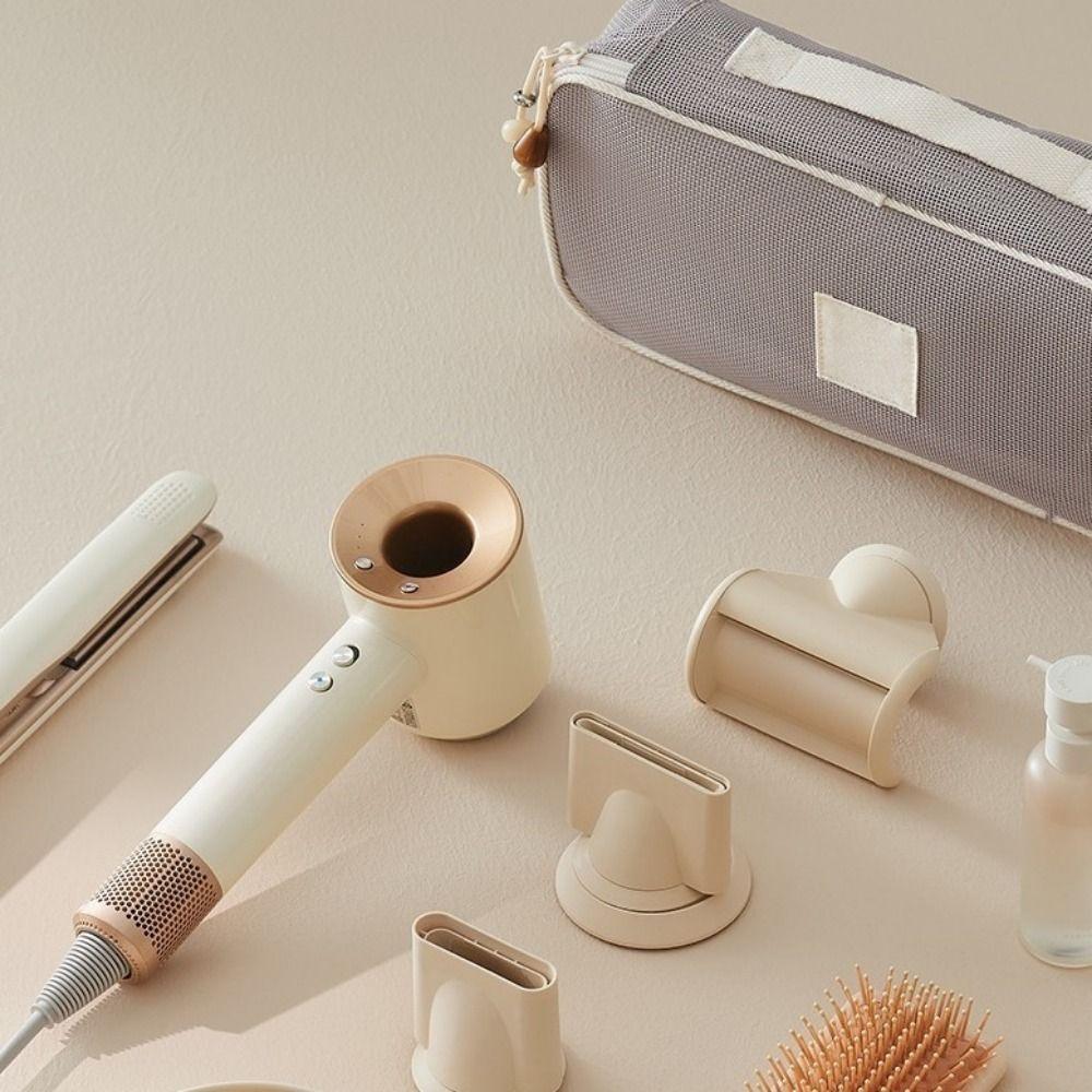 Large Capacity Hair Dryer Storage Bag PVC Hair Styling Case Beauty Tools Storage