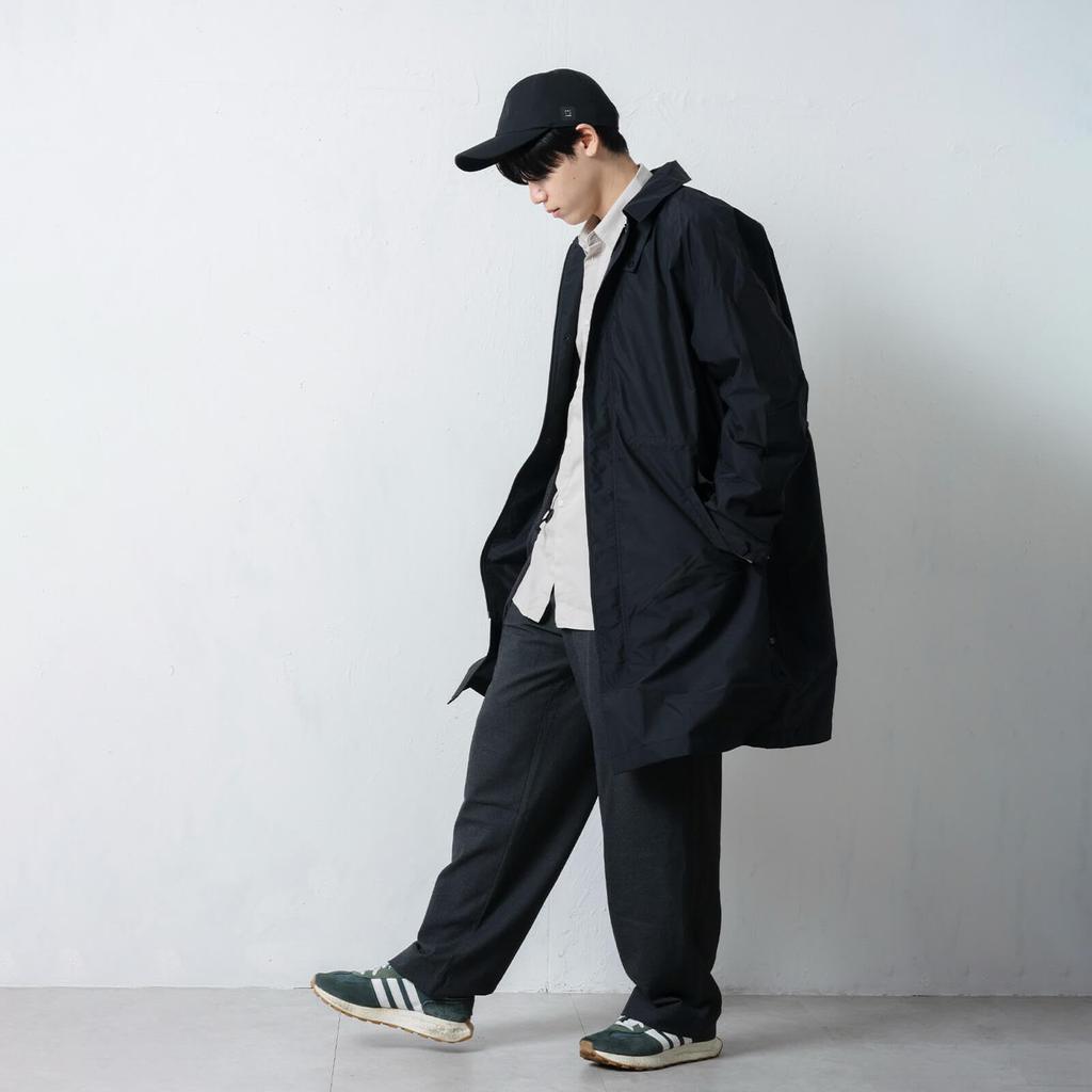 Ametohare Warm Trench Coat AH-1017 Men's (Black, M)