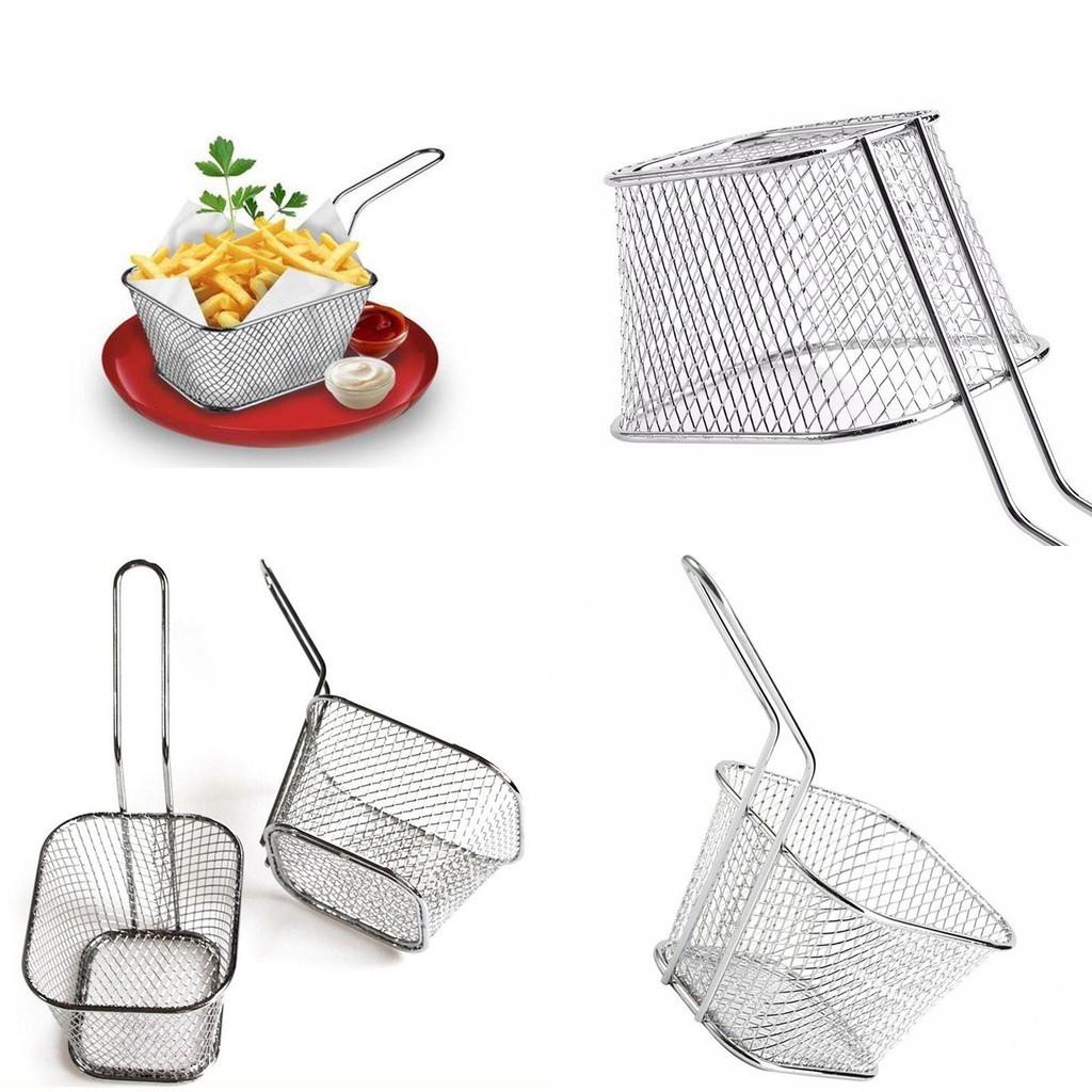 Mini Fryer Basket For Perfectly Crispy French Fries Fried Chicken Durable Easy To Clean