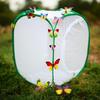 Folding Butterfly & Reptile Breeding Cage with Insect-Proof Net for Pets & Plant Cultivation.