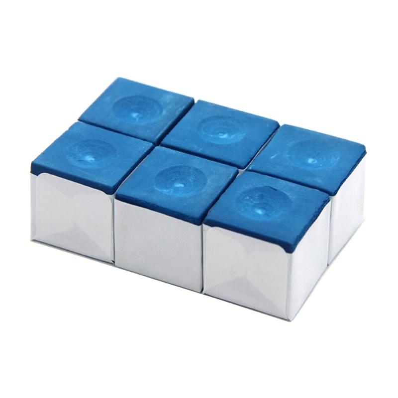 4/6/8/12pcs Billiard Cue Tip Chalk Replacement Nonslip Square Cue Chalk Powder Billiard Cue Tip Chalk Pool Accessory