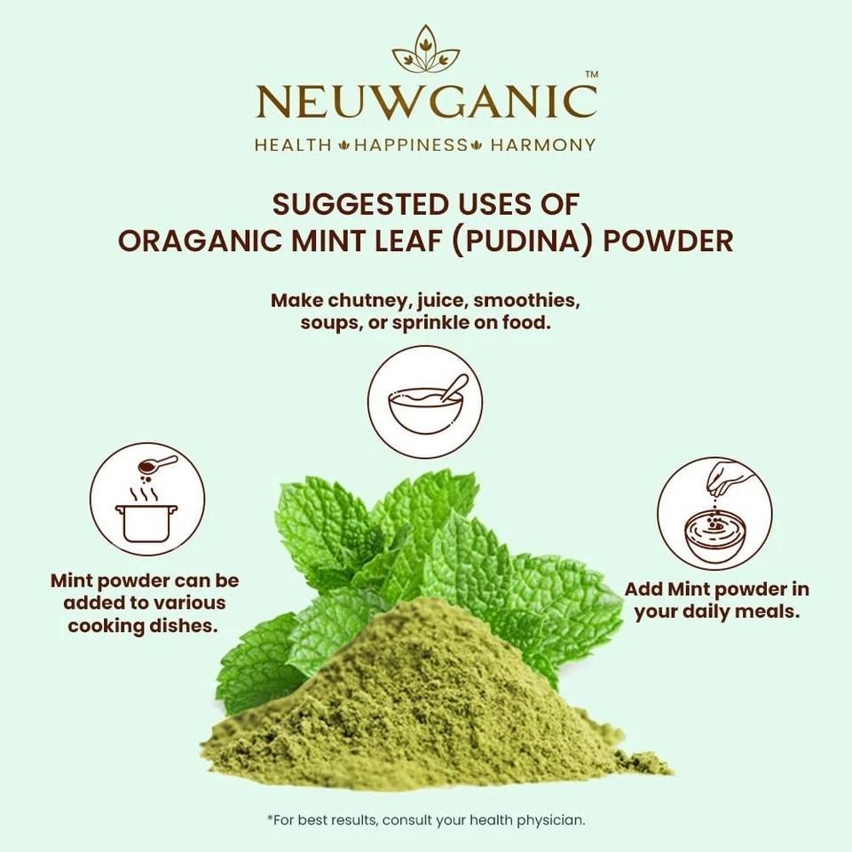 Neuwganic Organic Mint Leaf Pudina Powder 200gm