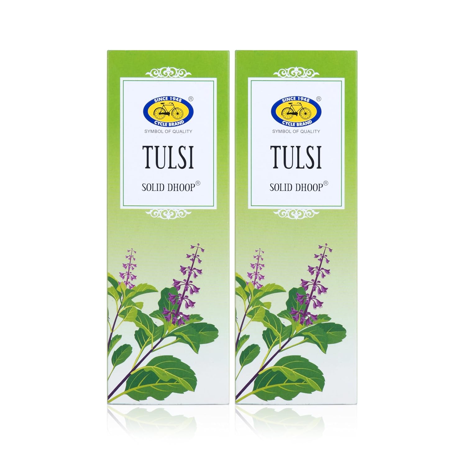

Cycle Pure Tulsi Ароматные безосновные твердые благовония для пуджи (50 штук, Набор из 1) Экологичная упаковка из 2 штук
