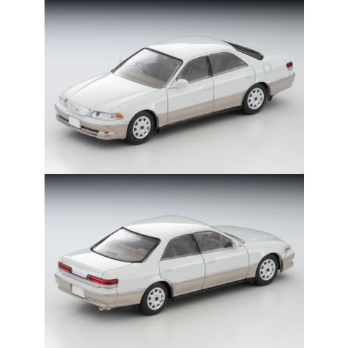 Tomytec Tomica Limited Vintage Neo 1/64 Scale LV-N311c Toyota Mark II 2.5 Grande (1998 Model) White/Gold, Finished Model (Product Number: 332732)