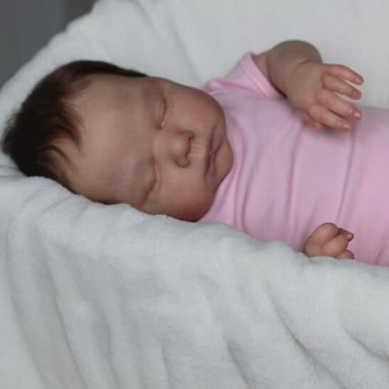 49cm Realistic Reborn Baby Doll Miley with Visible Veins and Blood Vessels 48 cm