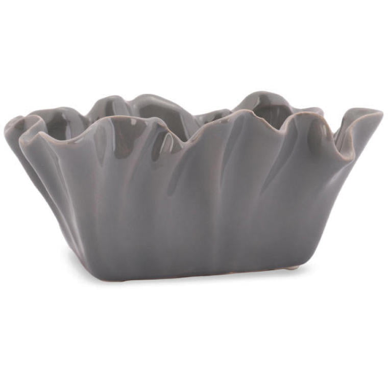 Modern Decorative Coral Bowl - Gray Ceramic