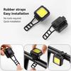 2pcs USB Rechargeable Mountain Bike Light Super Bright Easy Mount Bicycle Light Combination Waterproof Light Lamp Bead