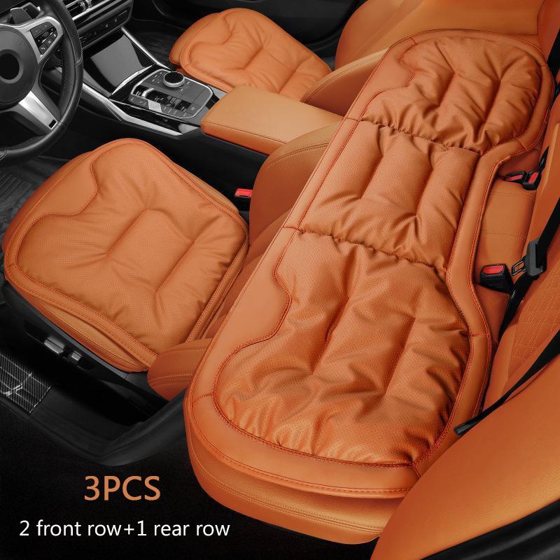 NAPPA Leather Car Seat Cushion For Driving ,For Tesla Model 3 Model Y L Model X Non-Slip Bottom Protector Breathable Covers