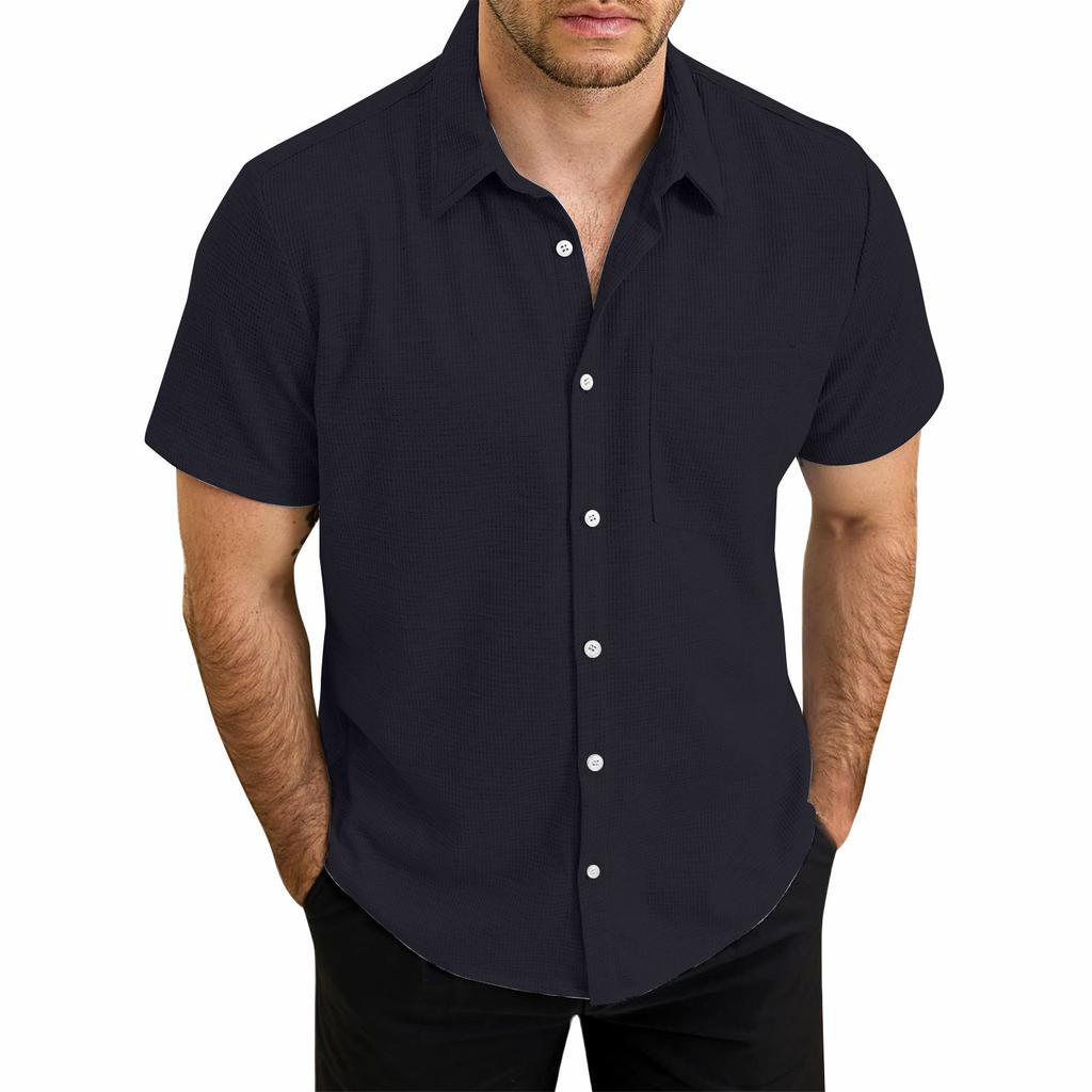 Hawaiian Shirt For Men, Men's Vintage Button Down Bowling Shirts Short Sleeve Summer Beach Shirt