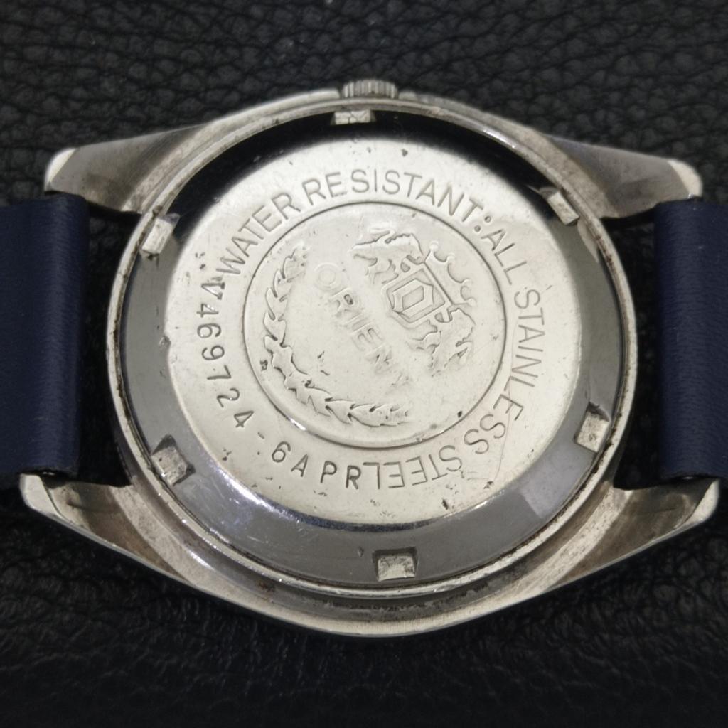 VINTAGE ORIENT AUTOMATIC JAPAN MENS BLUE COLOR DIAL WATCH A700605-5 R204-a700605