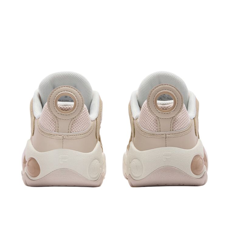 Fila Fusion Vertical Color Block Versatile Breathable Low Top Basketball Shoes Women Sneaker T12W543203FNS