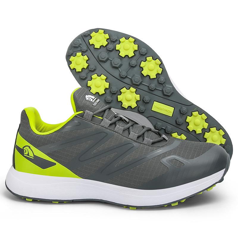 Men s Breathable Golf Shoes with Fixed Spikes 42