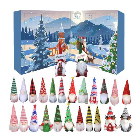 Gnomes Advent Calendar 2025 24 Days Countdown Box with Gnome
