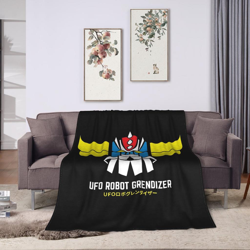 UFO Robot Grendizer Blankets Fleece Spring/Autumn   Multifunction Warm Throw Blanket for Bed Couch Quilt