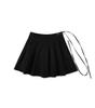 Kyukeullipeu [Bb] Pleats Layered Skirt (Black)