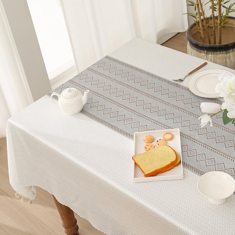 Tablecloth French Thickened Jacquard Lace Tablecloth Rectangular Household Dining Table Fabric Tablecloth