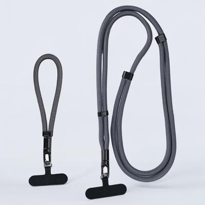 Universal Mobile Phone Long & Short Lanyard Phone Charm Adjustable Neck & Wrist Self-lock Anti-lost Strap for All Mobile Phones
