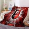 Stade Fc Emblem Flannel Blanket, Soft Polyester, Modern Design, All-Season for Camping, Travel, Gifts for Holidays or Birthdays