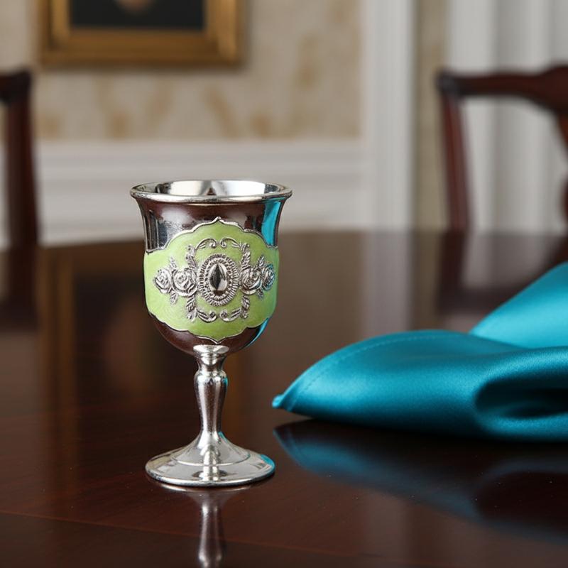 Vintage European Design Wine Goblet 1Pcs Food Grade Metal Drinkware Perfect for Wine Tasting Event Use