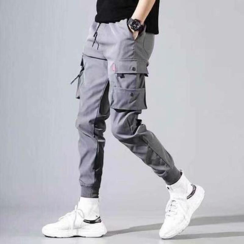 Work Pants Men's Summer Hip Hop Sports Men's Pants Trend Loose Bundle Foot Casual Long Pants