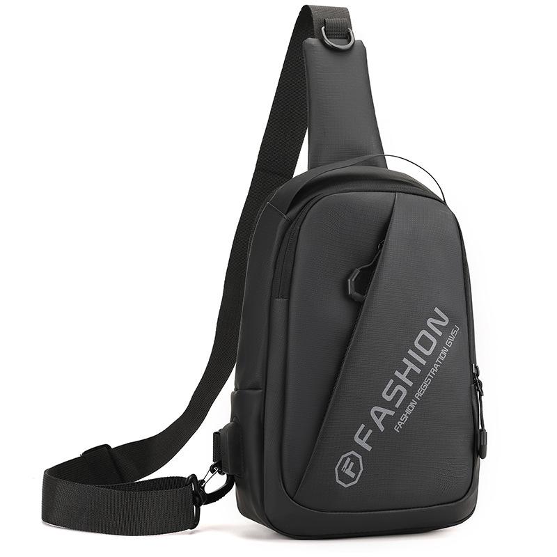 Multifunctional Men's Chest Bag Large Capacity Sports Crossbody Bag Shoulder Bag