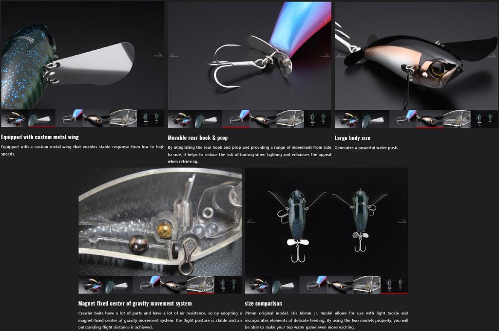 Jackall Pompadour 79 mm 22 grams Floating Lure IS Black Pirarucu (5988)