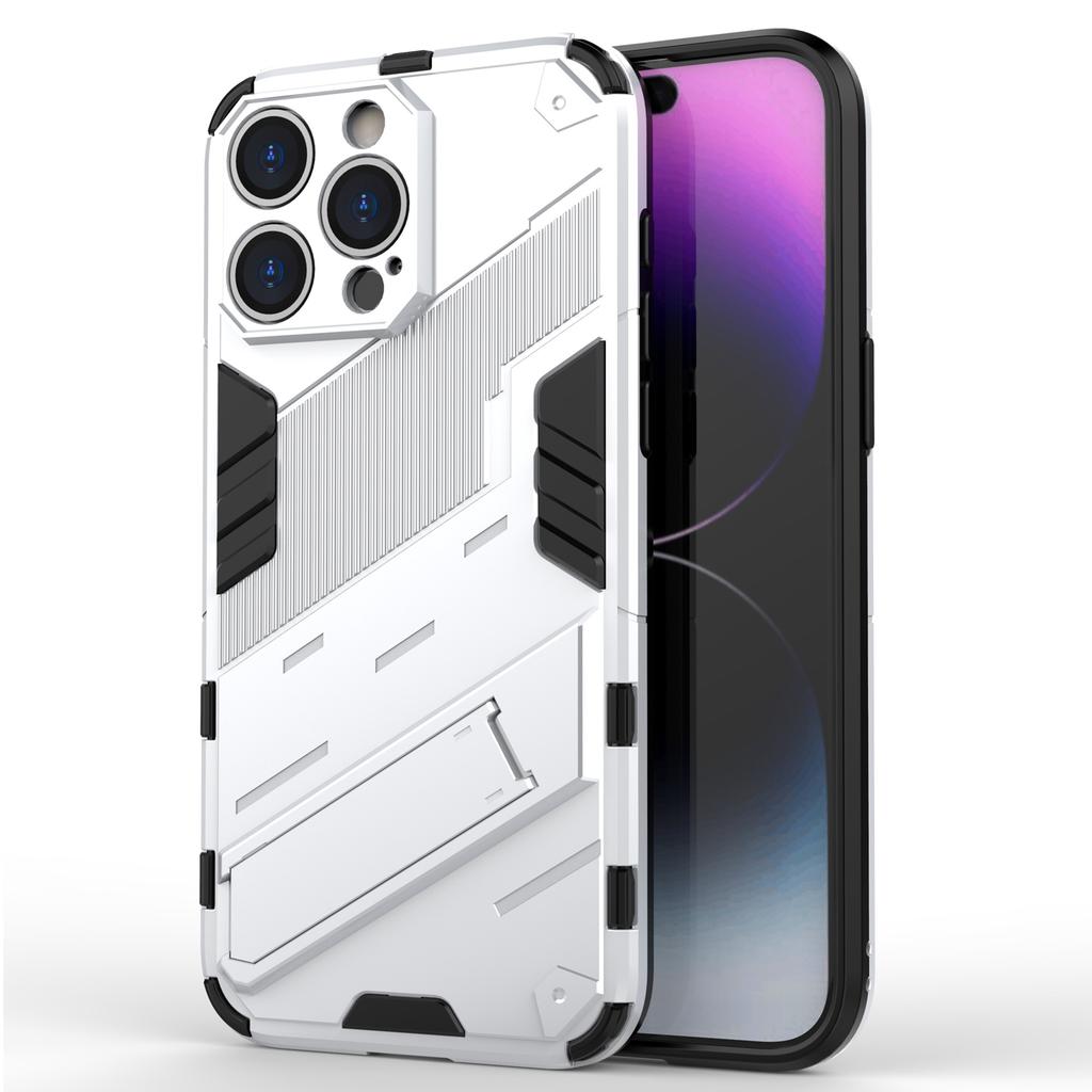 For iPhone 16 Pro Case PC+TPU Shockproof Phone Cover with Kickstand