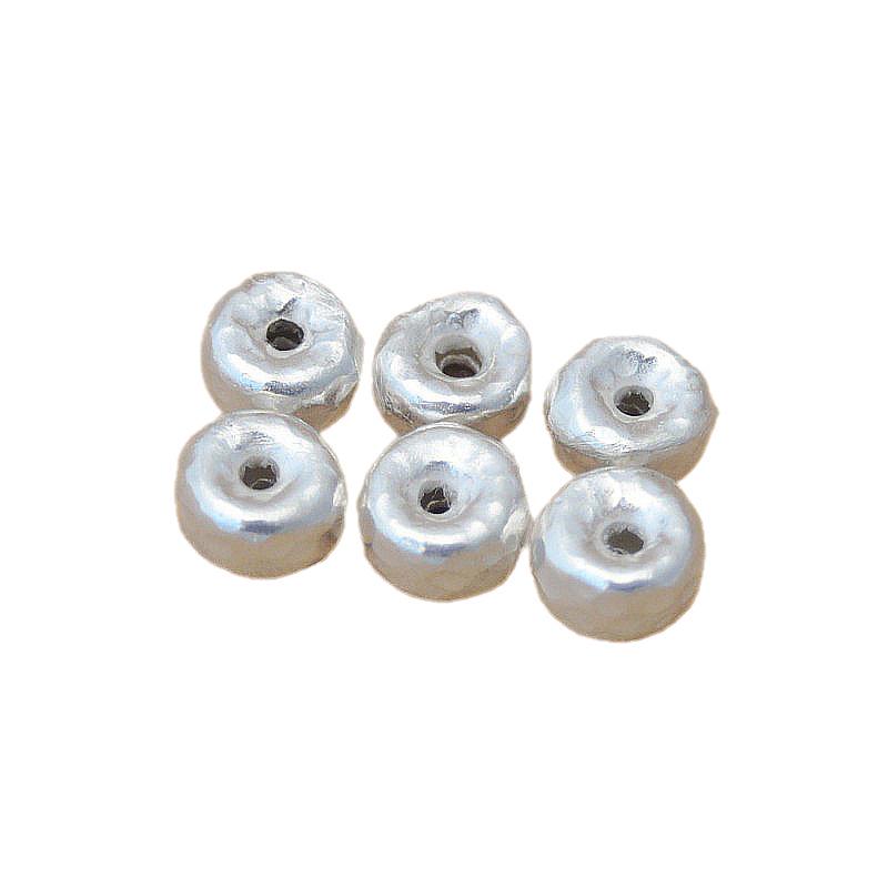 Handmade Thai Silver Spacer Beads for DIY Jewelry