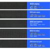 Black Thickened Polyester Herringbone Webbing Tape for Bags and Straps