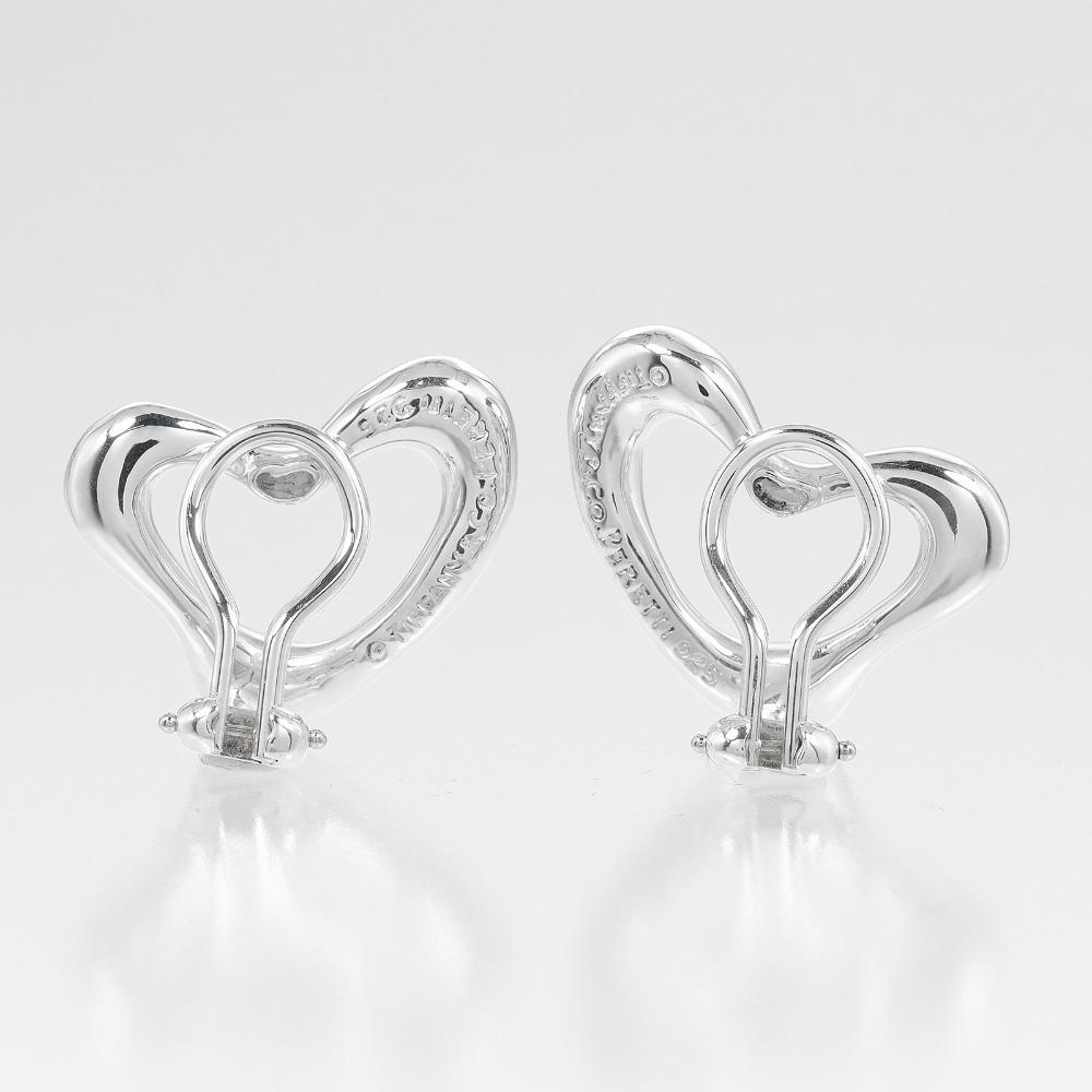 TIFFANY&Co. Offener Herz Ohrring Silber925 10,6g Damen Gebraucht