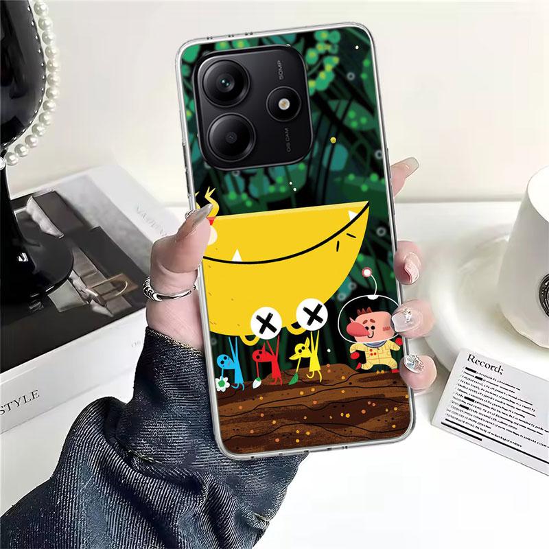 Game P-PikminS 4 Soft Phone Case For Xiaomi Redmi Note 15 14 14S 13 12 Pro Plus 12S 11 11S 11E 10 10S 11T 5G Fundas Coque Redmi