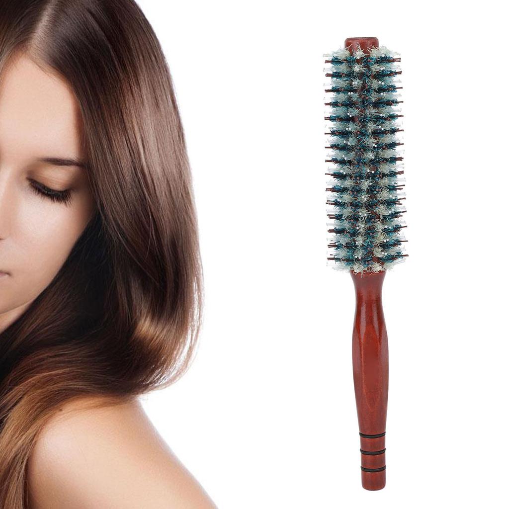 Runde Styling-Haarbürste Statisch   Hitzebeständig Weinborste   Rundbürste für Salon Zuhause