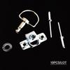 10 Sets 17mm Motorcycle Quick Release D-RING 1/4 Turn Race Fairing Fasteners New