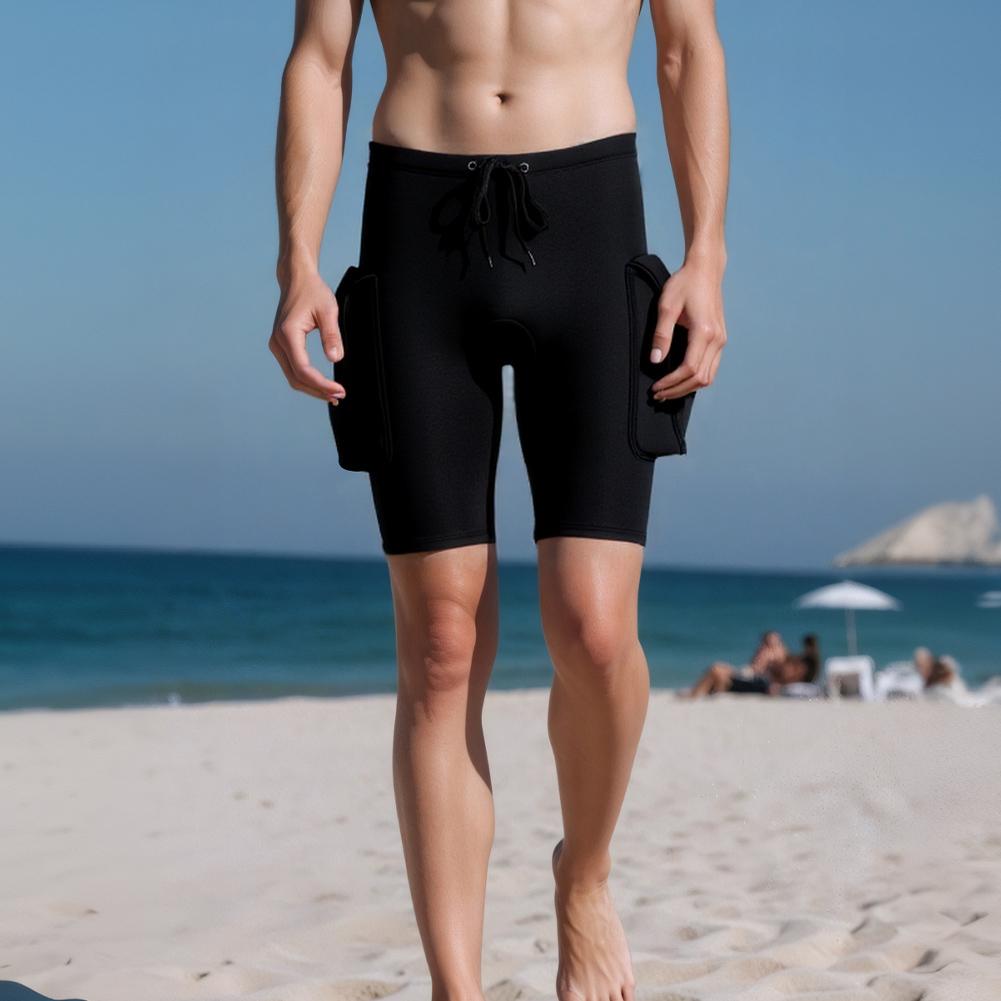 Spodenki do nurkowania 3 mm i 2 duże kieszenie Spodnie techniczne do nurkowania Skrócone spodnie neoprenowe do pływania Surfing Snorkeling Nurkowanie Kajakarstwo
