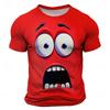 Men's Optical Illusion 3D T Shirt Short Sleeve T shirt 3D Print Crew Neck Shirt Fashion Exaggerated Daily Party Street Casual