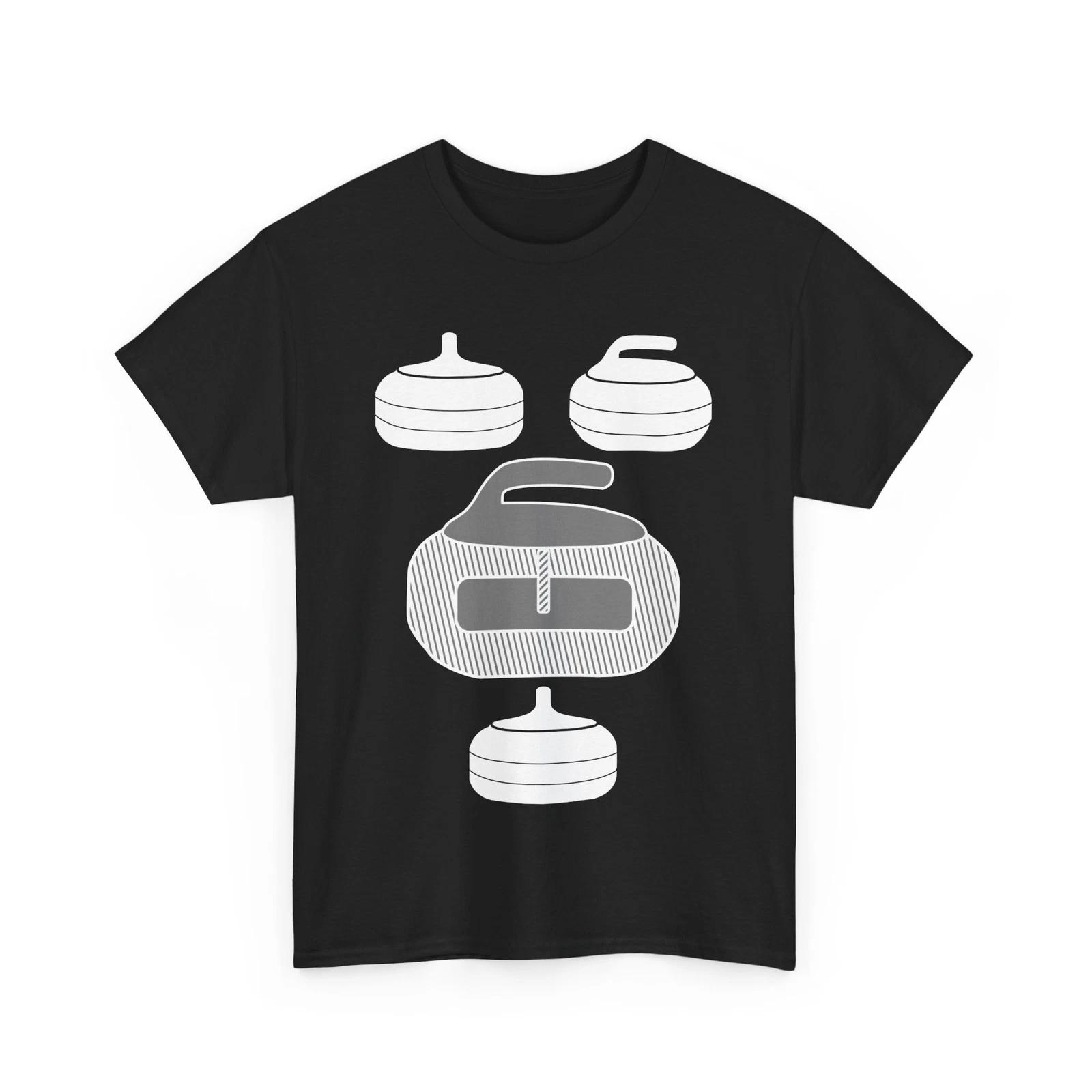 Curling Stones Shirt, Curling Player Winter Sports Lovers Curler T-shirt M