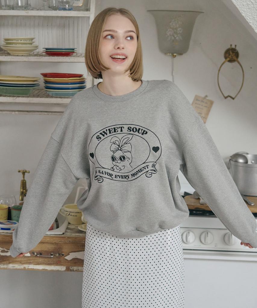 SWEET SOUP Signature Character Sweatshirt (Wb2Ltf2)