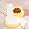 1pc-Pet Feeding Bowl with Water Bottle Economical Drinking Water Double Bowl Food Bowl Dog Food Bowl Cat Water Dispenser