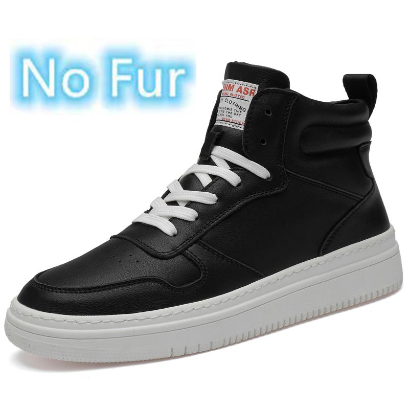 Модные новые мужские вулканизированные туфли с высоким верхом универсальные туфли повседневные кожаные мужские кроссовки износостойкие мужские туфли на плоской подошве Tenis Masculino 38 12969₽