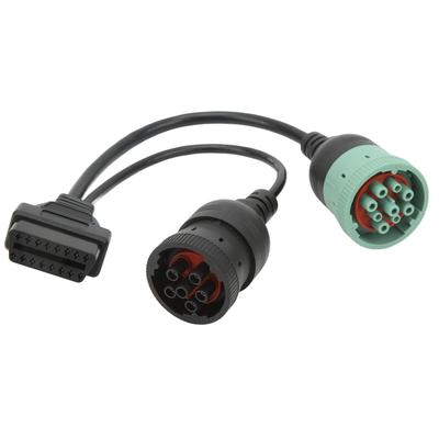 OBD2 Truck Cable OBDII 16Pin Female To 6pin J1708 9pin J1939 Splitter Y Diagnostic Scanner Cable for Car Trucks