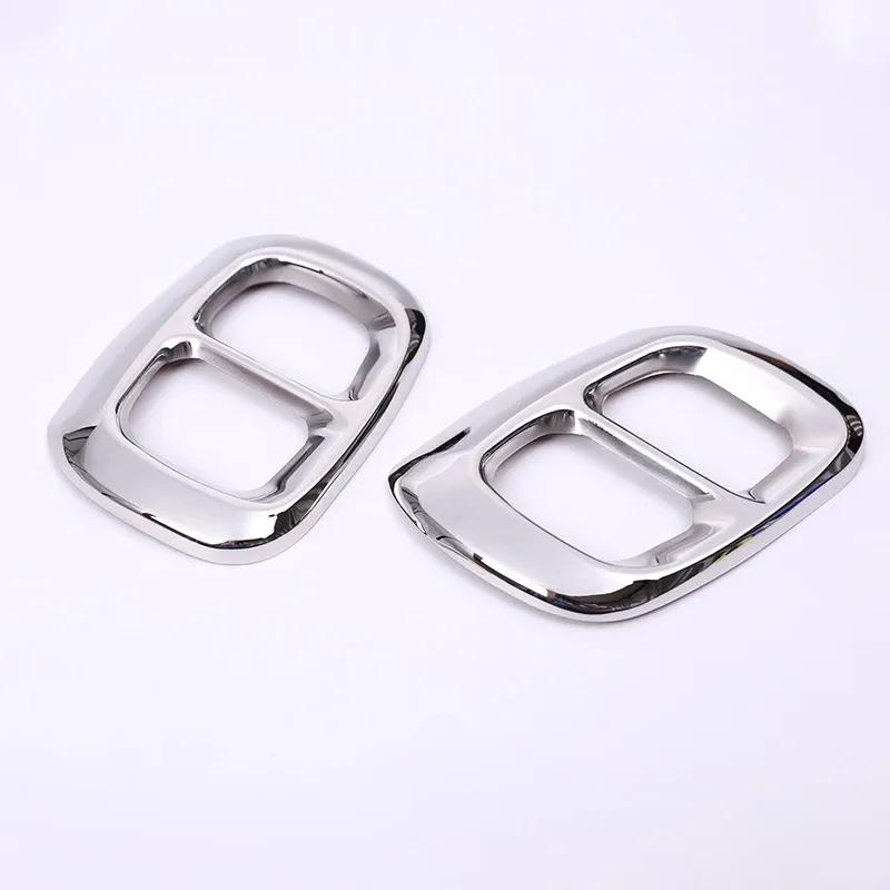 For Benz GLA GLB Class Gla200 220 260 2015- Stainless Steel Rear Bumper Dual Exhaust Pipe Trim Exhause Cover Car Accessories