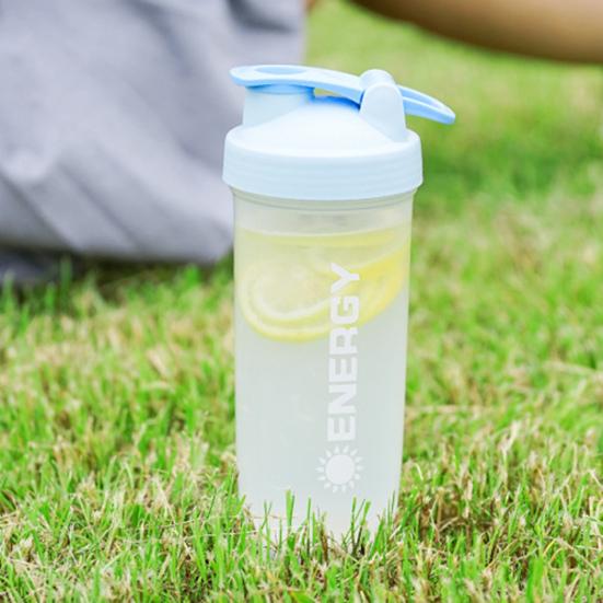 500ml Šejkr s míchací kuličkou Nepropustný PP Snadno míchá proteiny Kelímek na vodu pro fitness