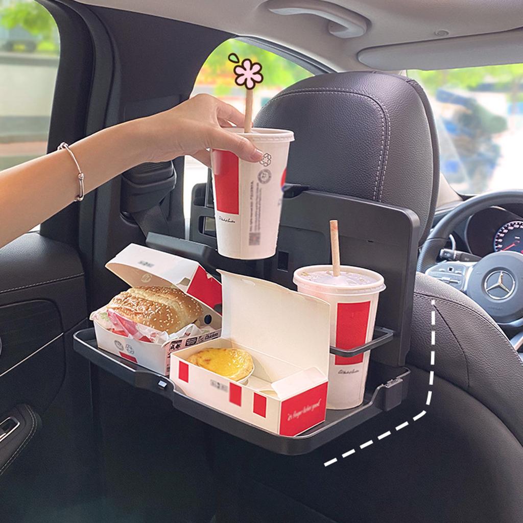 Car Tray Shelving Dining Car Auto Seat Back Tray Multi-Function Foldable Practical Small Table Food Drinks Holders Accessories